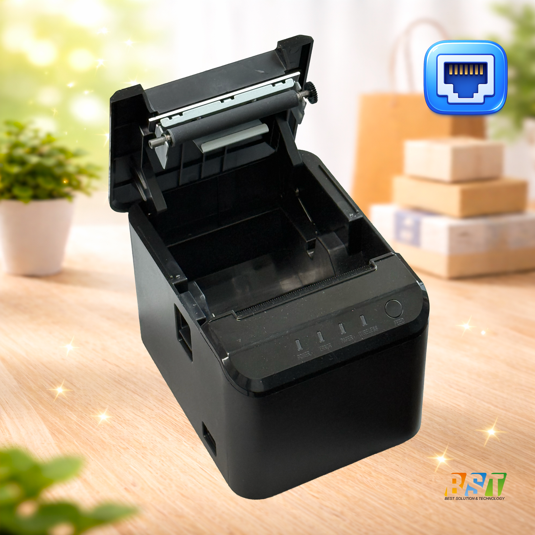 BST PR-200 LAN IP, Serial, USB 프린터 영수증 주방 포스 배달프린터 배민프린터