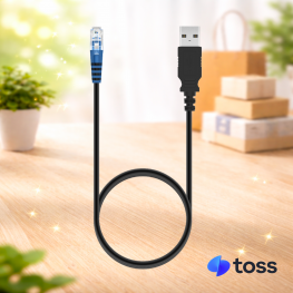 PLC03BK 토스 프론트-포스(노트북) 연결 케이블 (USB-A 타입)