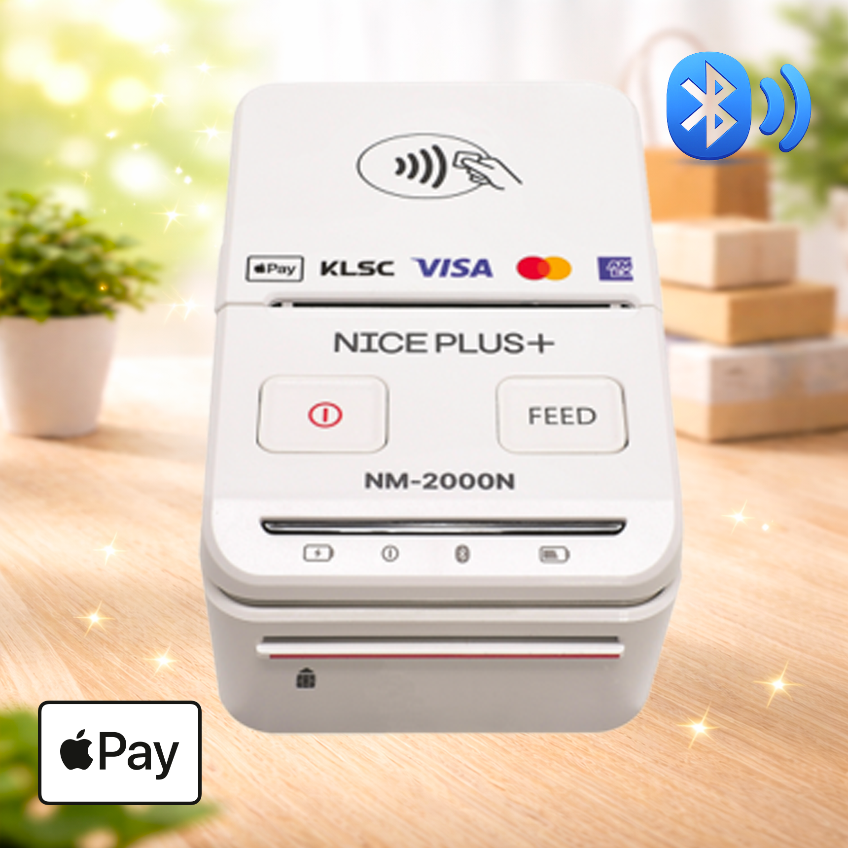 NM-2000N 스마트폰 블루투스 카드단말기 프린터 애플페이 삼성페이 NICE정보통신 나이스체크 오늘얼마
