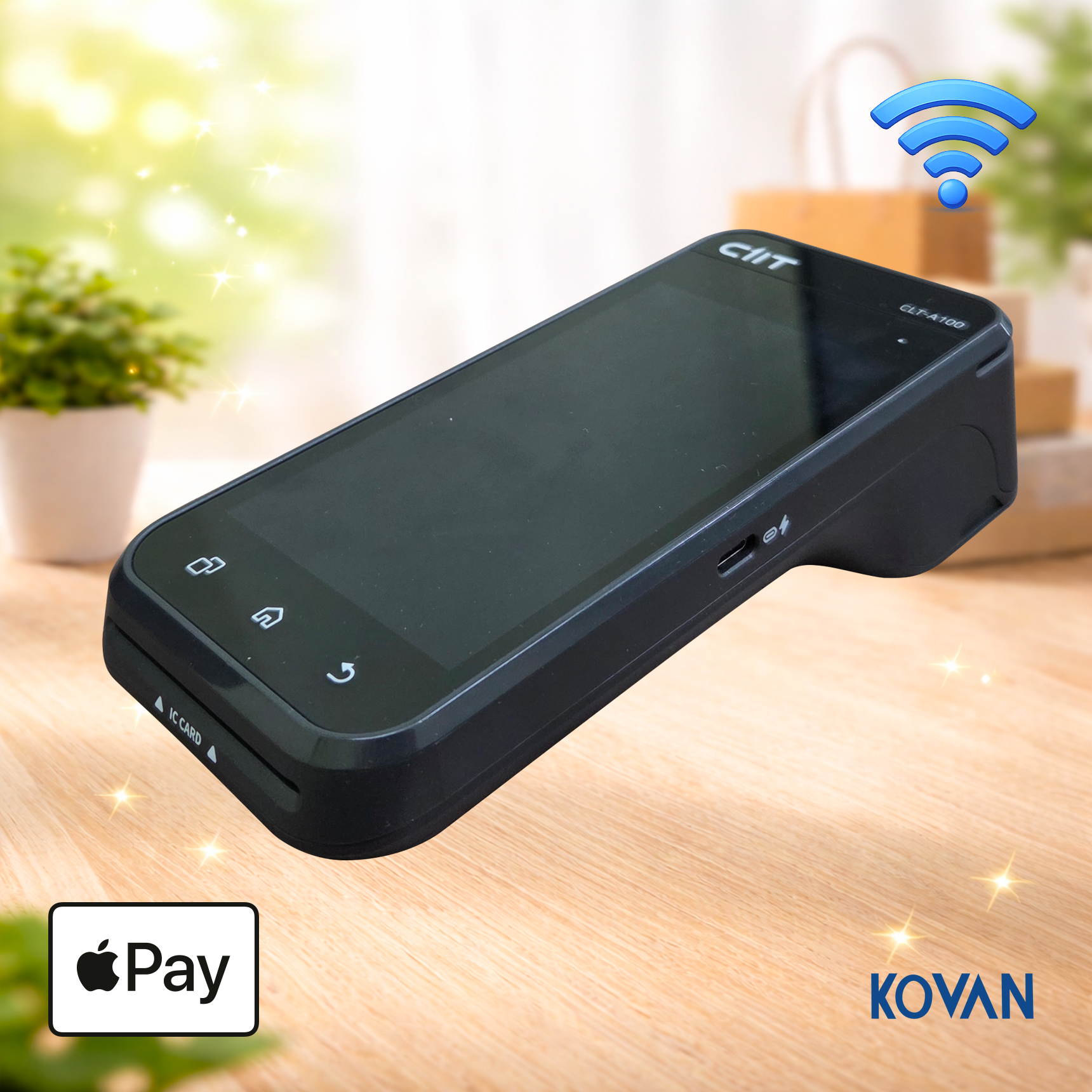 LC-A100(W) 무선카드단말기 Wi-Fi 블루투스 영수증프린터 삼성 애플 제로 카카오페이 KOVAN 코밴 WiIFi 