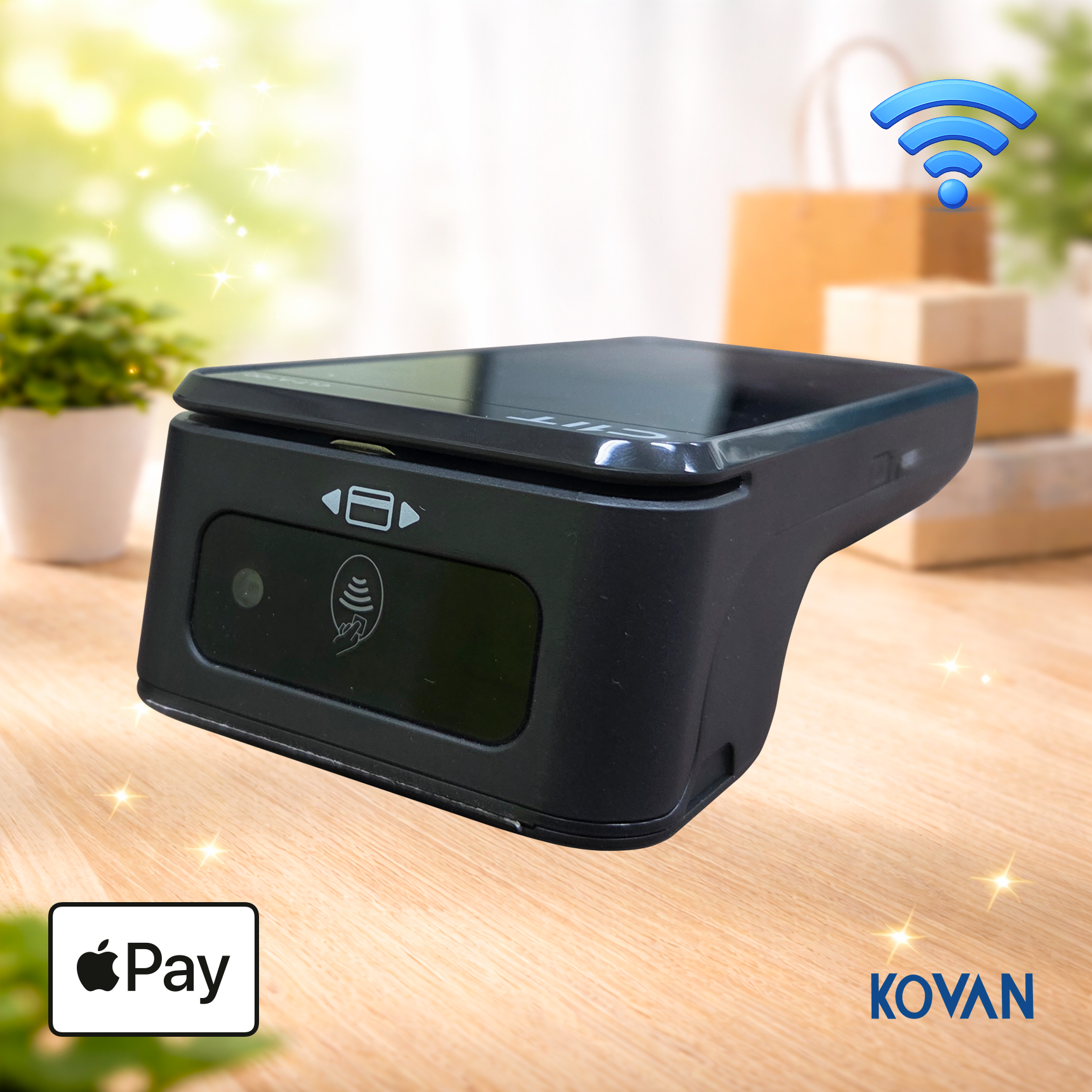 LC-A100(W) 무선카드단말기 Wi-Fi 블루투스 영수증프린터 삼성 애플 제로 카카오페이 KOVAN 코밴 WiIFi 