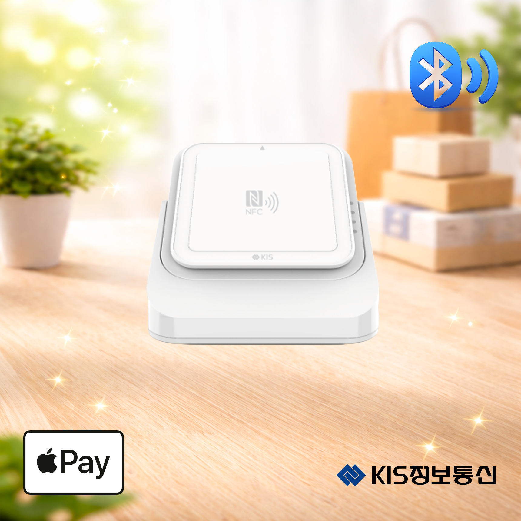 KIS-BTR1200N(SET) 휴대용 블루투스 카드단말기 삼성 애플페이 KIS정보통신 오늘얼마