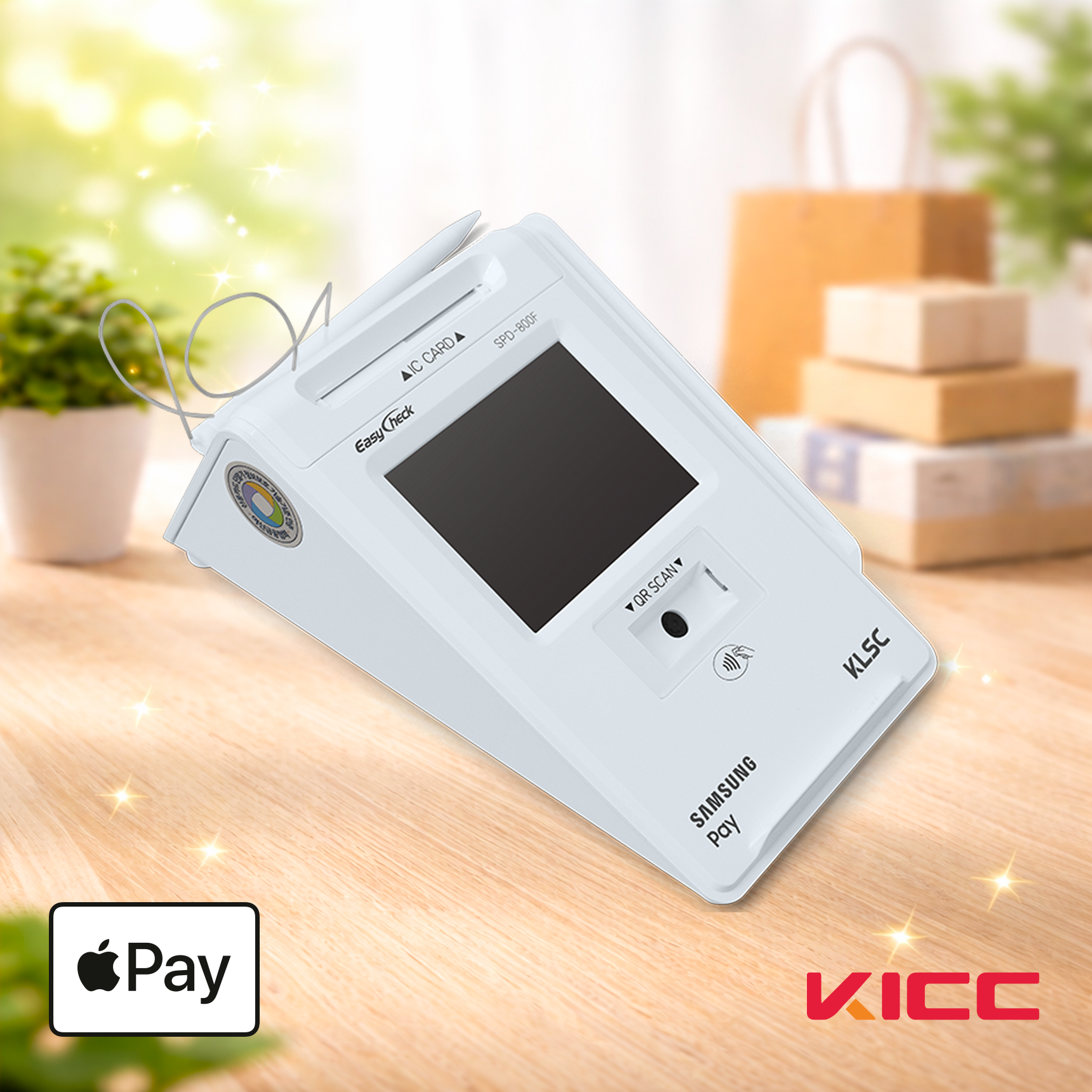 SPD-800F 이지체크 카드리더기 비접촉 삼성페이 결제 포수기 카드단말기 KICC 한국정보통신
